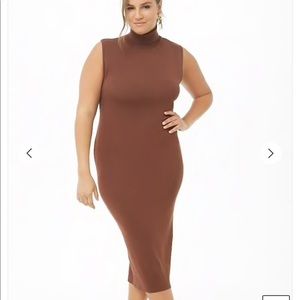 Chocolate Turtle Neck Dress